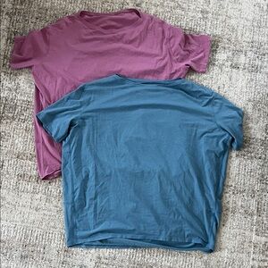 Two Lululemon Back In Action tops - Size 6